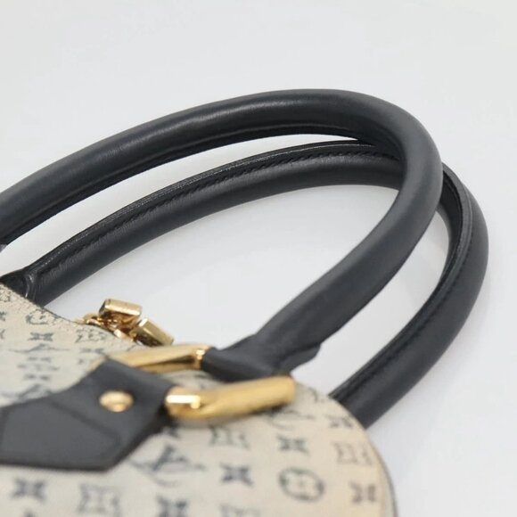 LOUIS VUITTON Monogram Mini Alma Haut Hand Bag Blue M92202 LV Auth 140886 - Picture 9 of 16